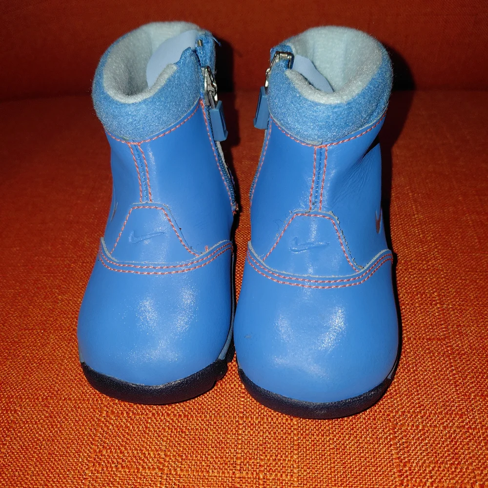 Nike Blue Kids Boots with Black Soles